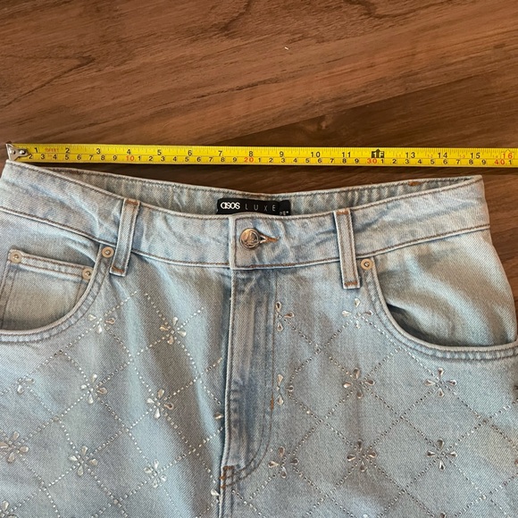 ASOS Luxe Rhinestone Jeans - Picture 9 of 12